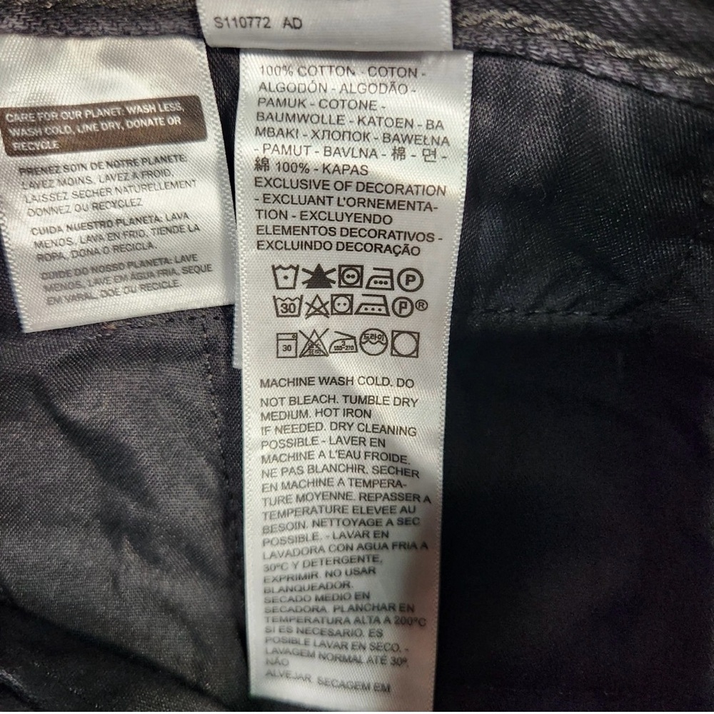 Levi's Women's Wide Leg Jeans - Charcoal Black - Picture 7 of 7